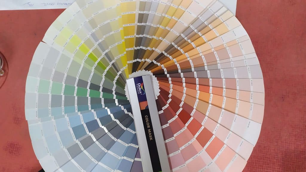 vzorkovník, paleta farieb, dulux